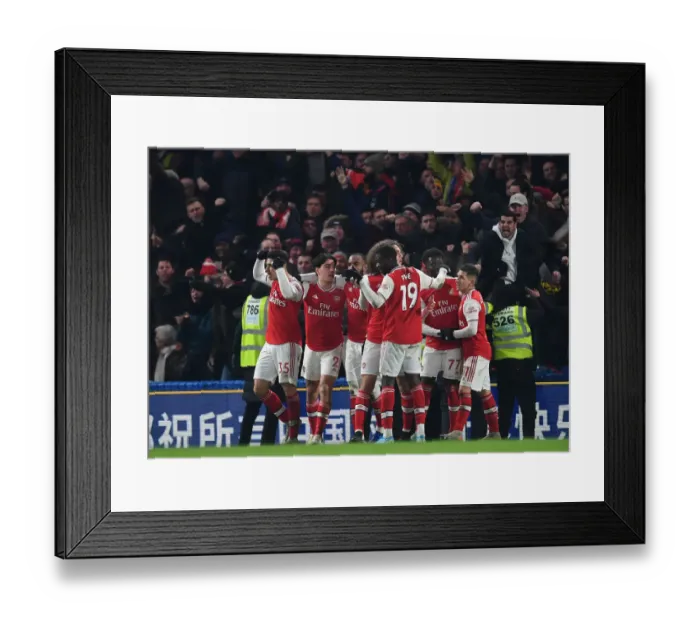 Framed Print : Martinelli's Stunner: Arsenal's Historic First Goal Against Chelsea (2019-20) - Stamford Bridge Framed Print : Martinelli's Stunner: Arsenal's Historic First Goal Against Chelsea (2019-20) - Stamford Bridge