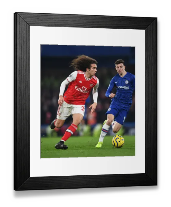 Framed Print : Guendouzi in Action: Chelsea vs. Arsenal, Premier League 2019-20