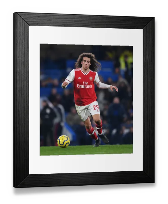 Framed Print : Guendouzi in Action: Chelsea vs. Arsenal Premier League Clash (2019-20)