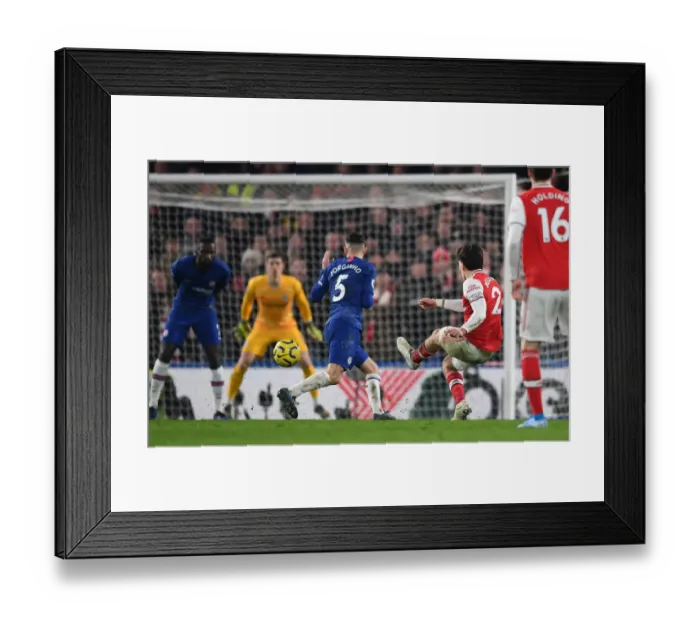Framed Print : Hector Bellerin's Stunning Goal: Arsenal's Victory Moment vs. Chelsea, Premier League 2019-20 Framed Print : Hector Bellerin's Stunning Goal: Arsenal's Victory Moment vs. Chelsea, Premier League 2019-20