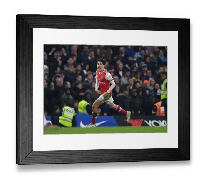 Framed Print : Bellerin's Brilliant Brace: Arsenal's Comeback Victory over Chelsea (Premier League 2019-20)
