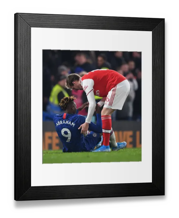 Framed Print : Clash of London Giants: Abraham vs. Holding - Chelsea vs. Arsenal, Premier League 2019-20 Framed Print : Clash of London Giants: Abraham vs. Holding - Chelsea vs. Arsenal, Premier League 2019-20