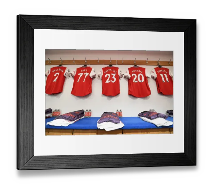 Framed Print : Arsenal's United Front: Pre-Match Huddle vs. Chelsea, Premier League 2019-20