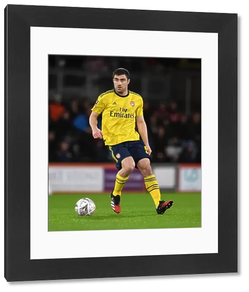 Arsenal's Sokratis in FA Cup Action Against AFC Bournemouth