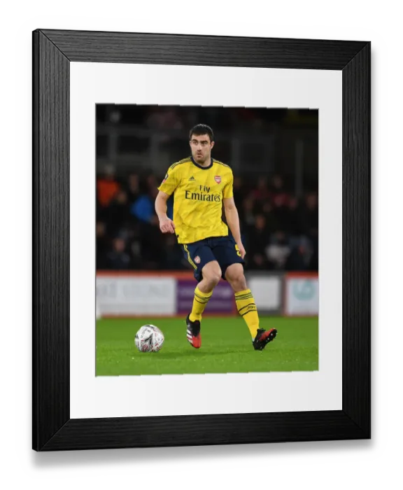 Framed Print : Arsenal's Sokratis in FA Cup Action Against AFC Bournemouth Framed Print : Arsenal's Sokratis in FA Cup Action Against AFC Bournemouth