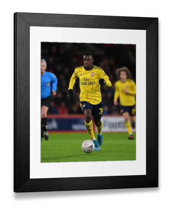 Framed Print : Arsenal's Eddie Nketiah in Action against AFC Bournemouth in FA Cup Fourth Round Framed Print : Arsenal's Eddie Nketiah in Action against AFC Bournemouth in FA Cup Fourth Round