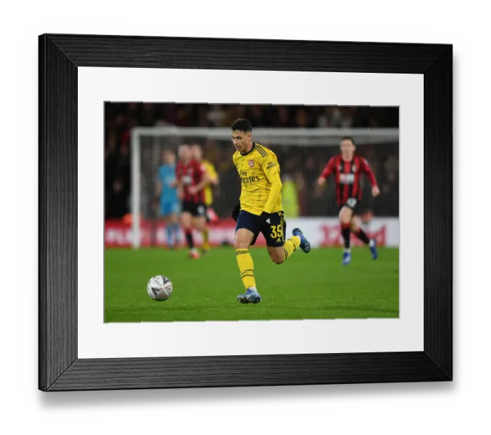 Framed Print : Arsenal's Martinelli Shines in FA Cup Clash against AFC Bournemouth