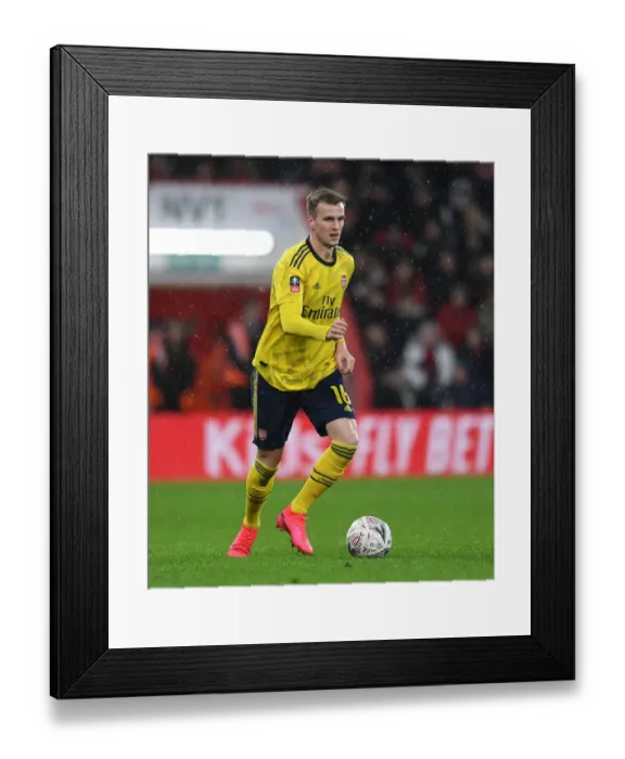 Framed Print : Arsenal's Rob Holding in Action: FA Cup Showdown at AFC Bournemouth Framed Print : Arsenal's Rob Holding in Action: FA Cup Showdown at AFC Bournemouth
