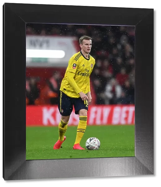Arsenal's Rob Holding in Action: FA Cup Battle at AFC Bournemouth