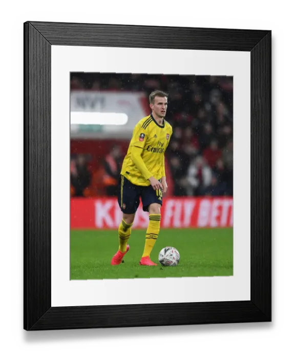 Framed Print : Arsenal's Rob Holding in Action: FA Cup Battle at AFC Bournemouth Framed Print : Arsenal's Rob Holding in Action: FA Cup Battle at AFC Bournemouth