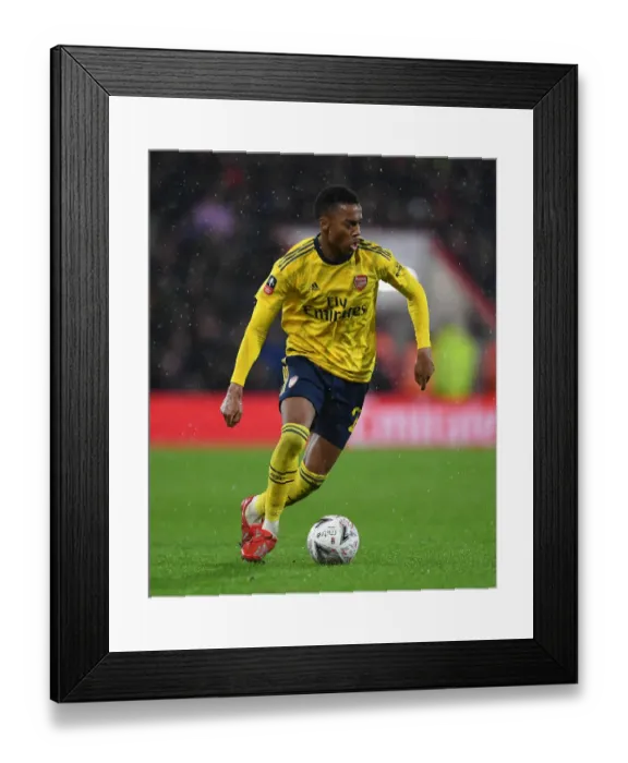 Framed Print : Arsenal's Joe Willock Shines in FA Cup Clash Against AFC Bournemouth