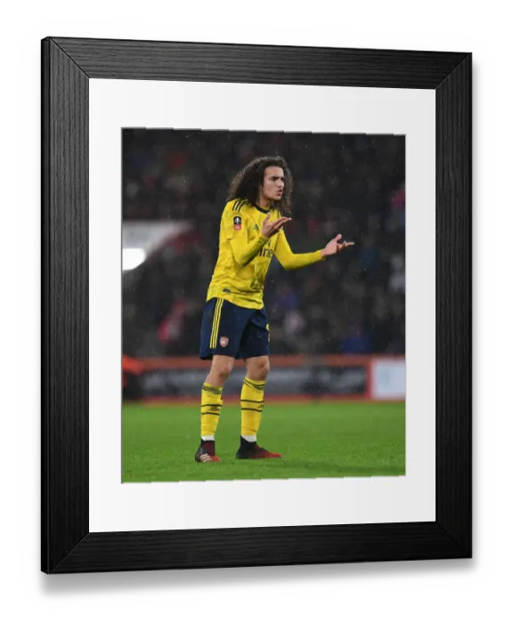 Framed Print : Arsenal's Matteo Guendouzi in FA Cup Action against AFC Bournemouth