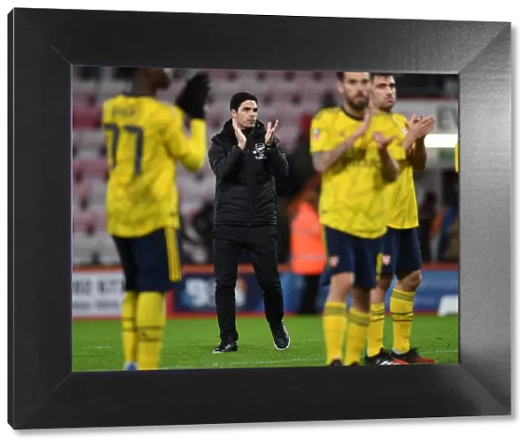 Arsenal's Mikel Arteta Celebrates FA Cup Win Against AFC Bournemouth