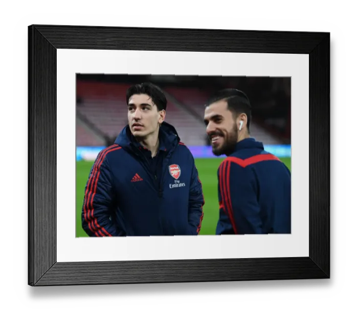 Framed Print : Arsenal Players Hector Bellerin and Dani Ceballos Before FA Cup Fourth Round Match vs AFC Bournemouth Framed Print : Arsenal Players Hector Bellerin and Dani Ceballos Before FA Cup Fourth Round Match vs AFC Bournemouth