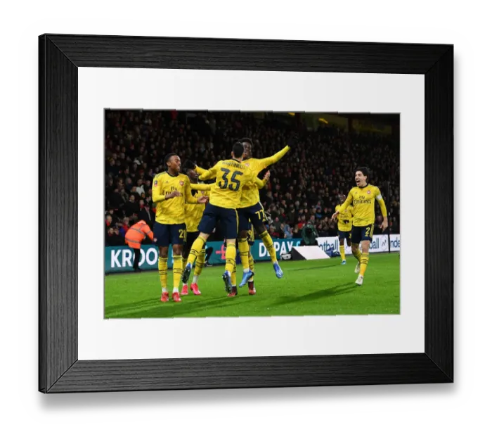 Framed Print : Saka Scores First: Arsenal Triumphs Over Bournemouth in FA Cup Fourth Round Framed Print : Saka Scores First: Arsenal Triumphs Over Bournemouth in FA Cup Fourth Round
