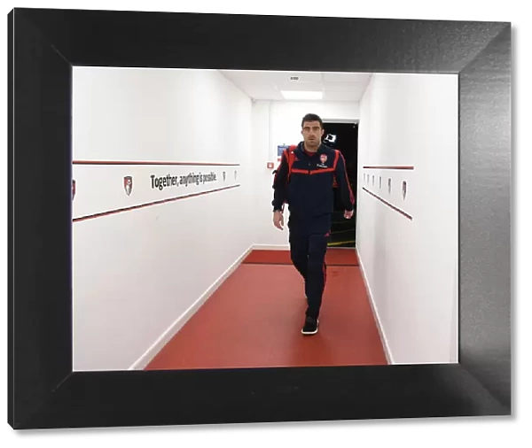 Arsenal's Sokratis Arrives at Vitality Stadium for FA Cup Fourth Round Match vs AFC Bournemouth