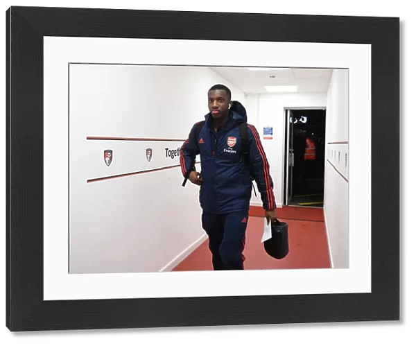 Eddie Nketiah Arrives at Vitality Stadium: Arsenal Ready for FA Cup Battle against AFC Bournemouth