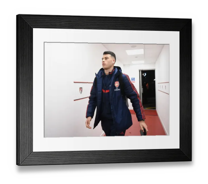 Framed Print : Gabriel Martinelli's Arrival at Vitality Stadium for AFC Bournemouth vs Arsenal FA Cup Match Framed Print : Gabriel Martinelli's Arrival at Vitality Stadium for AFC Bournemouth vs Arsenal FA Cup Match