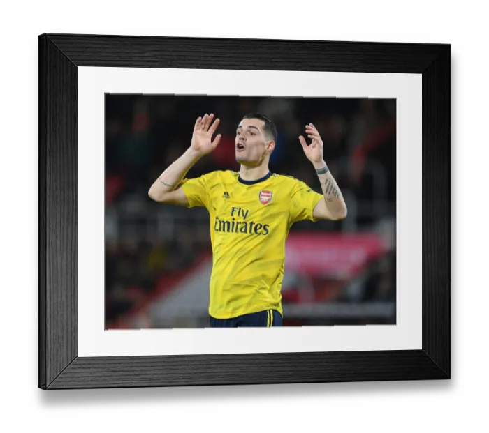 Framed Print : Granit Xhaka: Arsenal's Midfield Maestro Dazzles in FA Cup Battle Against AFC Bournemouth Framed Print : Granit Xhaka: Arsenal's Midfield Maestro Dazzles in FA Cup Battle Against AFC Bournemouth