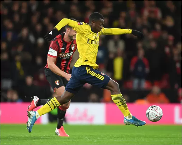 Arsenal's Eddie Nketiah in FA Cup Action: Arsenal vs. AFC Bournemouth