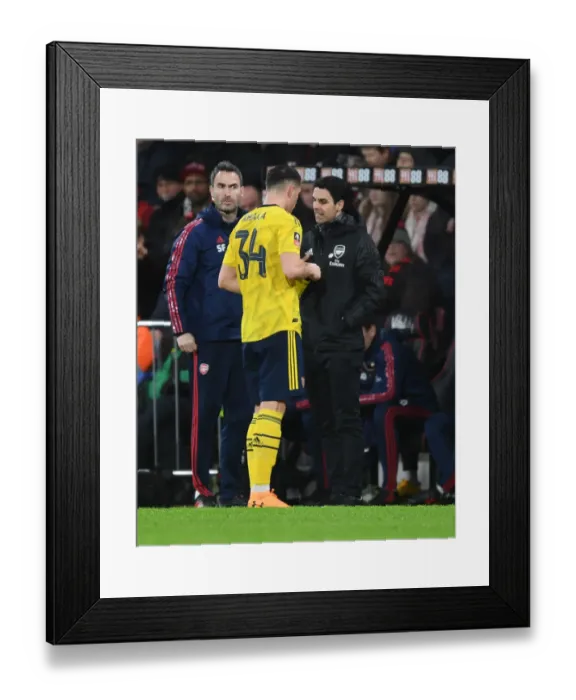 Framed Print : Arsenal vs. AFC Bournemouth: FA Cup Fourth Round Clash at Vitality Stadium