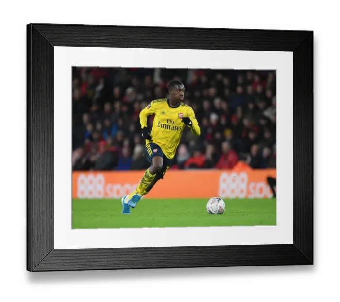 Framed Print : Arsenal's Eddie Nketiah in FA Cup Action against AFC Bournemouth Framed Print : Arsenal's Eddie Nketiah in FA Cup Action against AFC Bournemouth