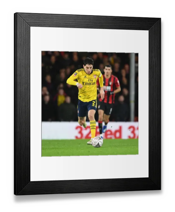 Framed Print : Arsenal's Hector Bellerin in FA Cup Showdown Against AFC Bournemouth