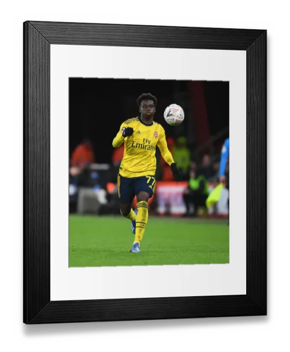 Framed Print : Arsenal's Bukayo Saka in Action: FA Cup Clash Against AFC Bournemouth Framed Print : Arsenal's Bukayo Saka in Action: FA Cup Clash Against AFC Bournemouth