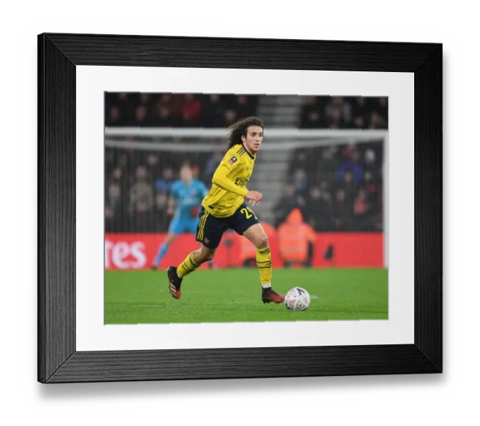 Framed Print : Matteo Guendouzi: Arsenal's Midfield Marvel Shines in FA Cup Battle against AFC Bournemouth Framed Print : Matteo Guendouzi: Arsenal's Midfield Marvel Shines in FA Cup Battle against AFC Bournemouth