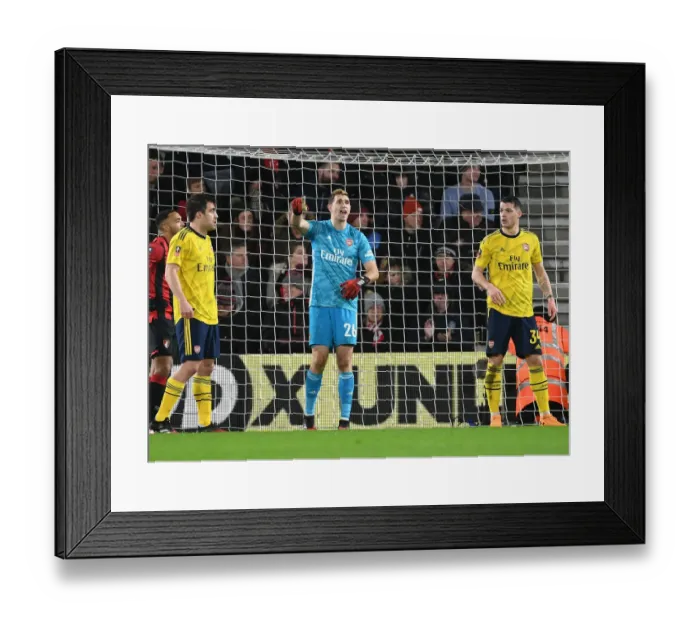 Framed Print : Arsenal vs. AFC Bournemouth: FA Cup Fourth Round Clash at Vitality Stadium