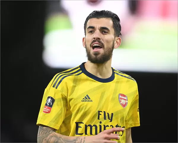 Arsenal's Dani Ceballos in Action against AFC Bournemouth in FA Cup Fourth Round