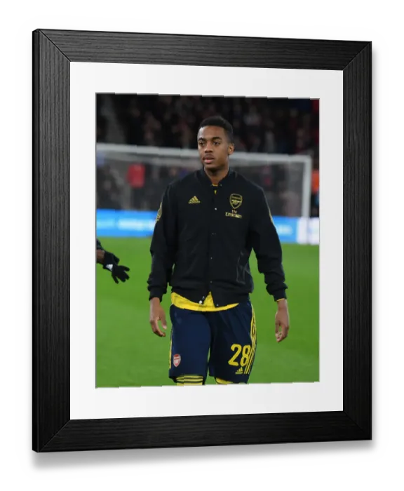 Framed Print : Arsenal's Joe Willock Prepares for FA Cup Clash Against AFC Bournemouth