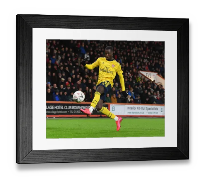 Framed Print : Arsenal's Nicolas Pepe Shines: FA Cup Victory Against AFC Bournemouth Framed Print : Arsenal's Nicolas Pepe Shines: FA Cup Victory Against AFC Bournemouth