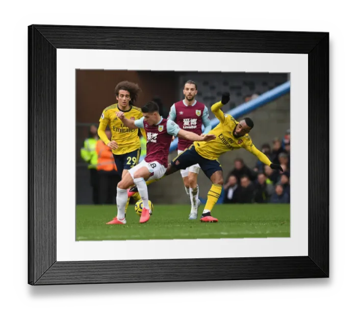 Framed Print : Burnley vs Arsenal: Lacazette Clashes with Westwood in Intense Premier League Showdown Framed Print : Burnley vs Arsenal: Lacazette Clashes with Westwood in Intense Premier League Showdown