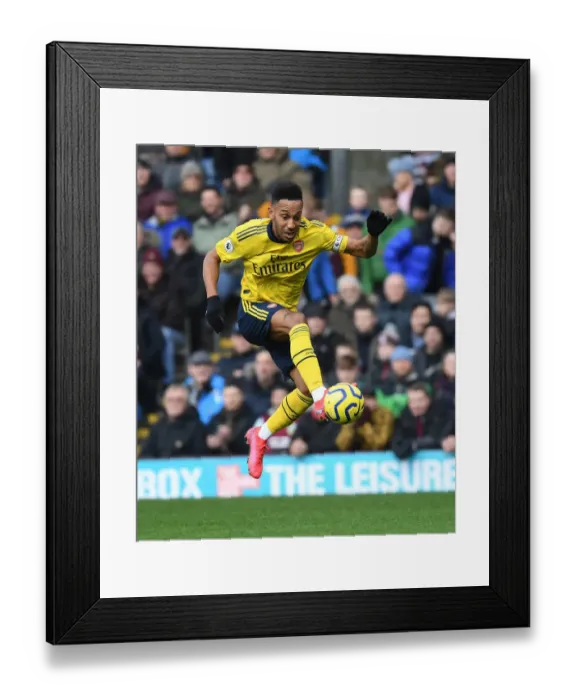 Framed Print : Aubameyang's Brilliant Performance: Burnley vs. Arsenal, Premier League 2019-2020 Framed Print : Aubameyang's Brilliant Performance: Burnley vs. Arsenal, Premier League 2019-2020