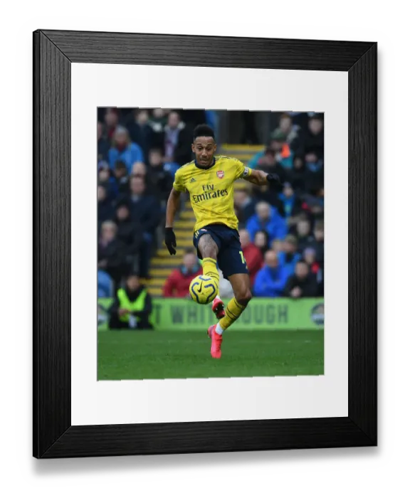 Framed Print : Aubameyang's Brilliance: Burnley vs. Arsenal, 2019-20 Premier League Framed Print : Aubameyang's Brilliance: Burnley vs. Arsenal, 2019-20 Premier League