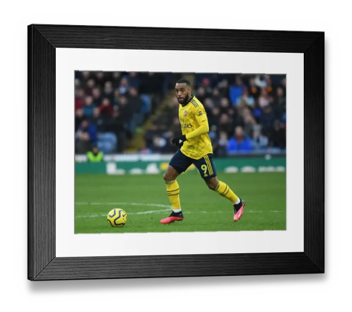 Framed Print : Alexis Lacazette in Action: Burnley vs. Arsenal, Premier League 2019-20 Framed Print : Alexis Lacazette in Action: Burnley vs. Arsenal, Premier League 2019-20