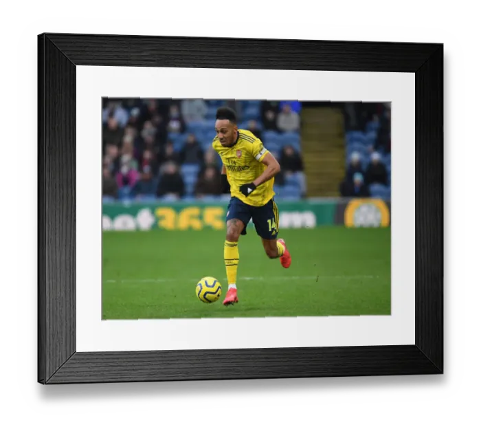 Framed Print : Arsenal's Aubameyang Shines in Burnley Showdown - Premier League 2019-20