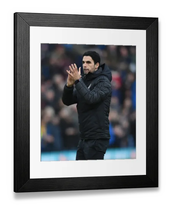 Framed Print : Arsenal's Arteta Applauds Fans After Burnley Victory, Premier League 2019-20 Framed Print : Arsenal's Arteta Applauds Fans After Burnley Victory, Premier League 2019-20