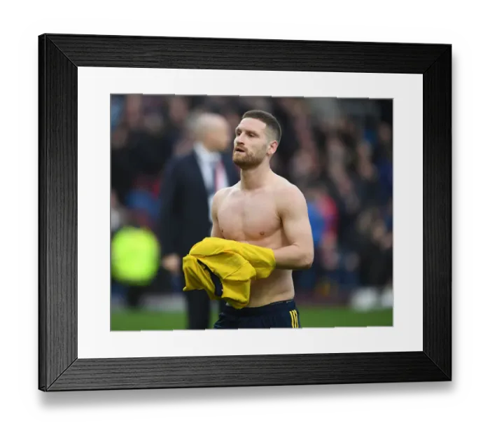 Framed Print : Mustafi's Reaction: Burnley vs Arsenal, Premier League 2019-20 Framed Print : Mustafi's Reaction: Burnley vs Arsenal, Premier League 2019-20
