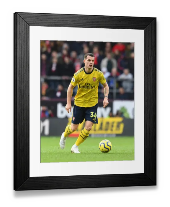 Framed Print : Granit Xhaka in Action: Burnley vs. Arsenal, Premier League 2019-2020 Framed Print : Granit Xhaka in Action: Burnley vs. Arsenal, Premier League 2019-2020