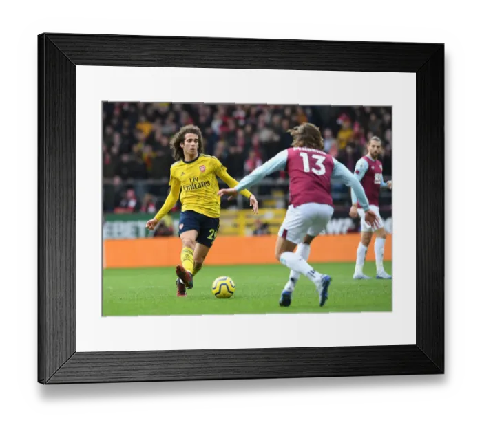 Framed Print : Guendouzi in Action: Arsenal vs. Burnley, Premier League 2019-20