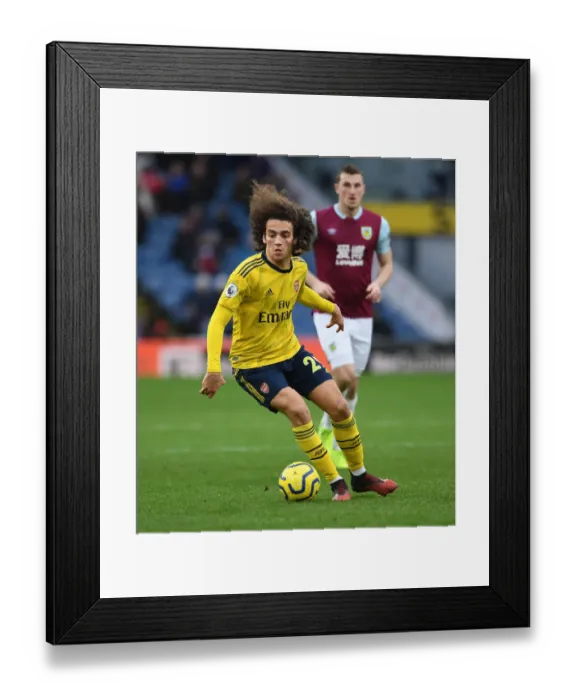 Framed Print : Guendouzi in Action: Burnley vs. Arsenal, Premier League 2019-20