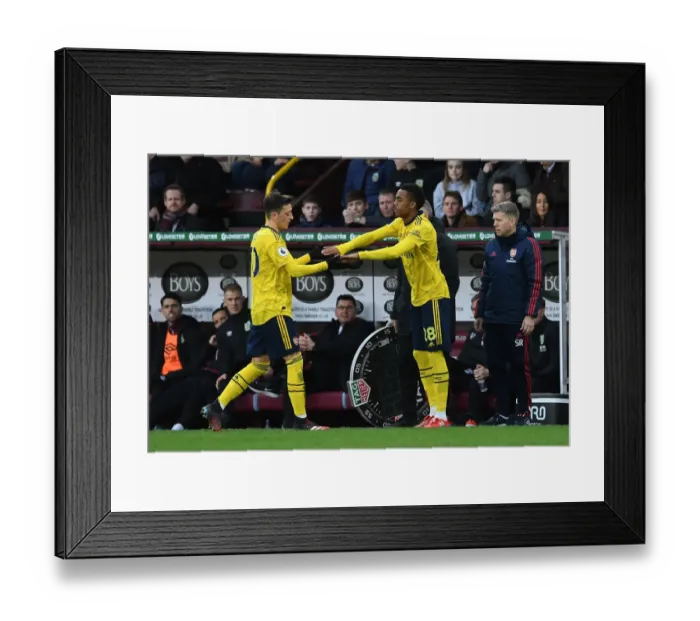 Framed Print : Mesut Ozil Subbed Out: Burnley vs. Arsenal, Premier League 2019-2020