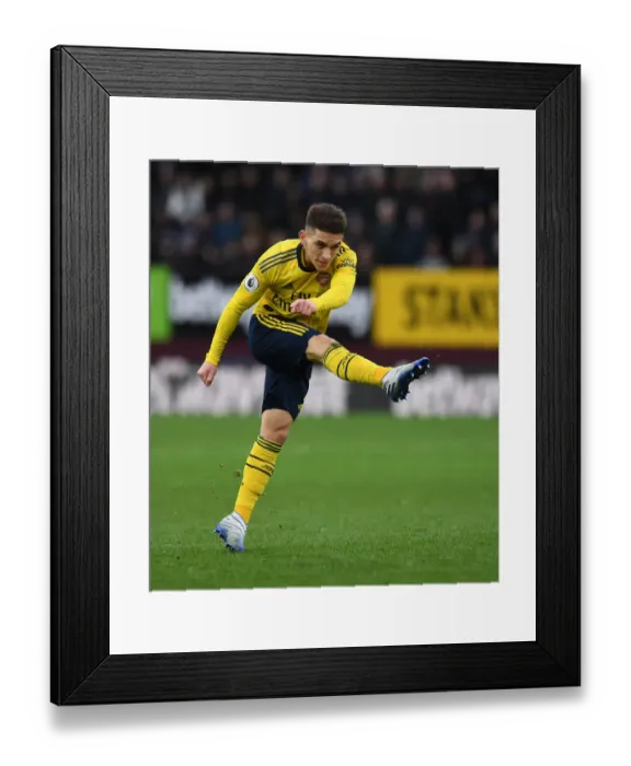 Framed Print : Torreira's Dominant Display: Burnley vs. Arsenal, Premier League 2019-20