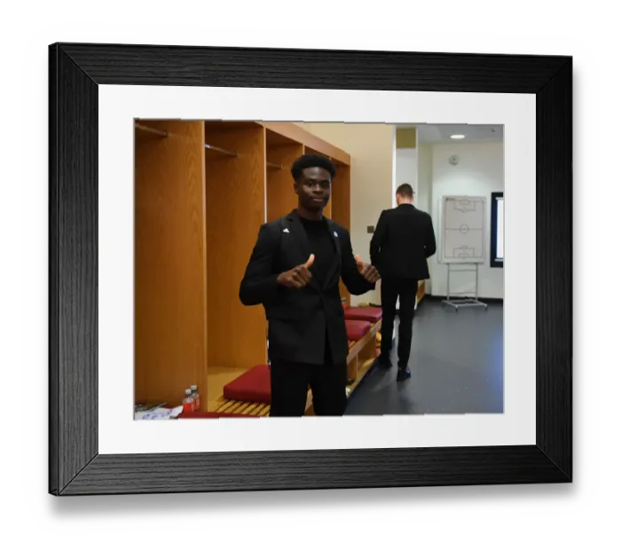 Framed Print : Arsenal FC: Bukayo Saka's Focus Before Arsenal v Newcastle United (2019-20) Framed Print : Arsenal FC: Bukayo Saka's Focus Before Arsenal v Newcastle United (2019-20)