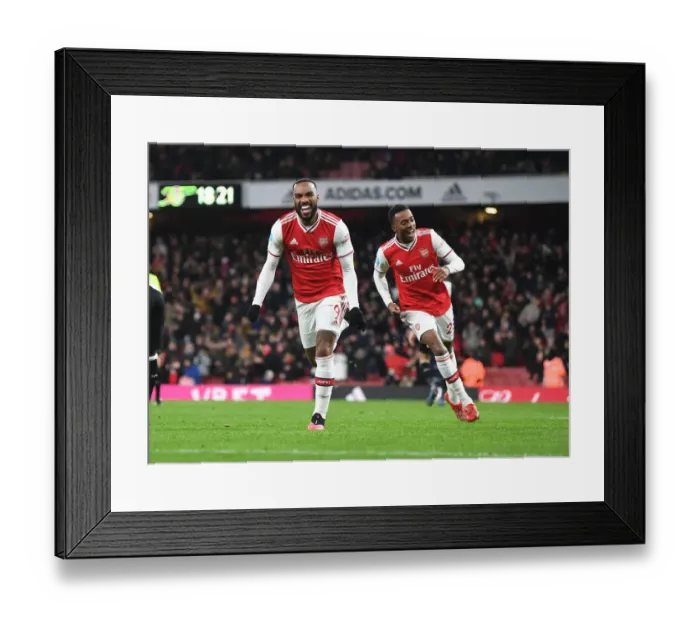 Framed Print : Arsenal's Lacazette Scores Spectacular Fourth Goal in Thrilling 5-4 Victory over Newcastle United Framed Print : Arsenal's Lacazette Scores Spectacular Fourth Goal in Thrilling 5-4 Victory over Newcastle United