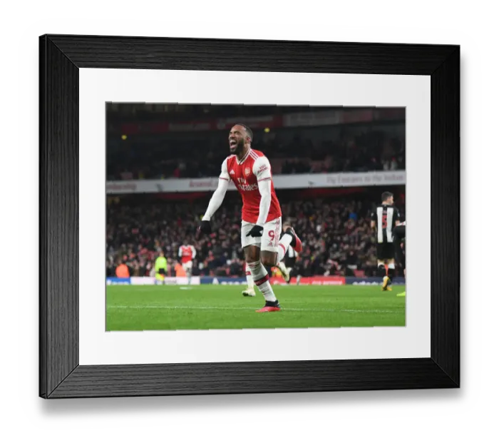 Framed Print : Arsenal's Lacazette Nets Four Goals in Thrilling Victory vs. Newcastle United (2019-20) Framed Print : Arsenal's Lacazette Nets Four Goals in Thrilling Victory vs. Newcastle United (2019-20)