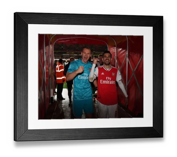 Framed Print : Arsenal FC vs Newcastle United: Tunnel Moment after Premier League Clash (2019-20)