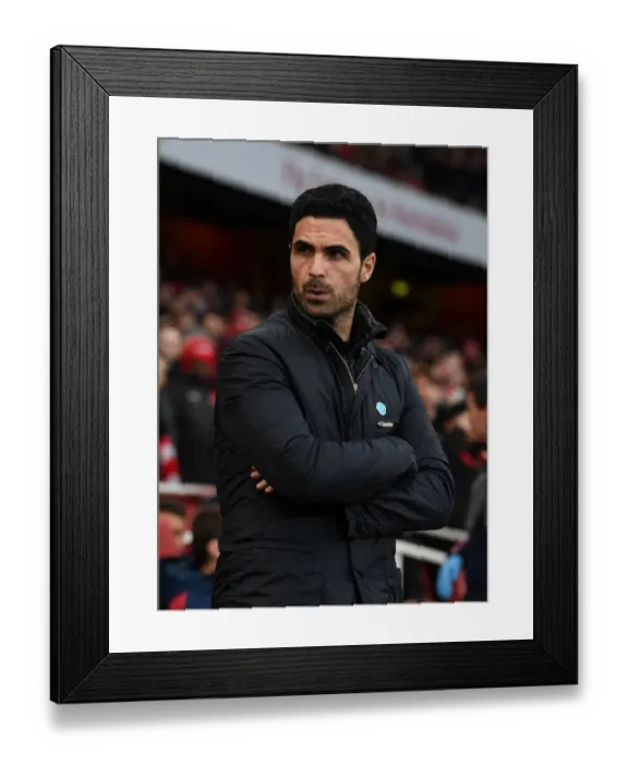 Framed Print : Mikel Arteta: Arsenal FC Head Coach Ahead of Arsenal v Newcastle United Premier League Clash (2019-20)
